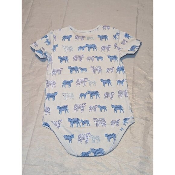 Janie And Jack Blue Tiger Print Bodysuit Baby Boys Size 12-18 Months NWT - Picture 9 of 11